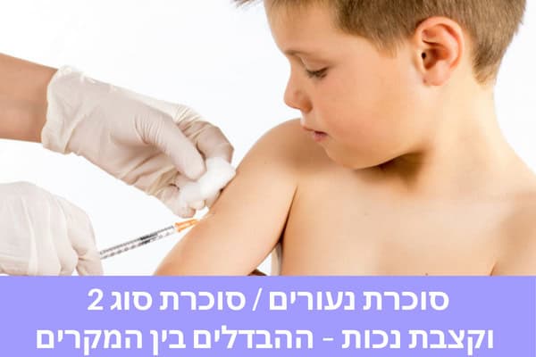 סוכרת נעורים / סוכרת סוג 2 וקצבת נכות – ההבדלים בין המקרים